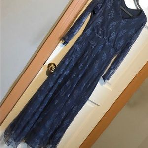 Beautiful blue net dress